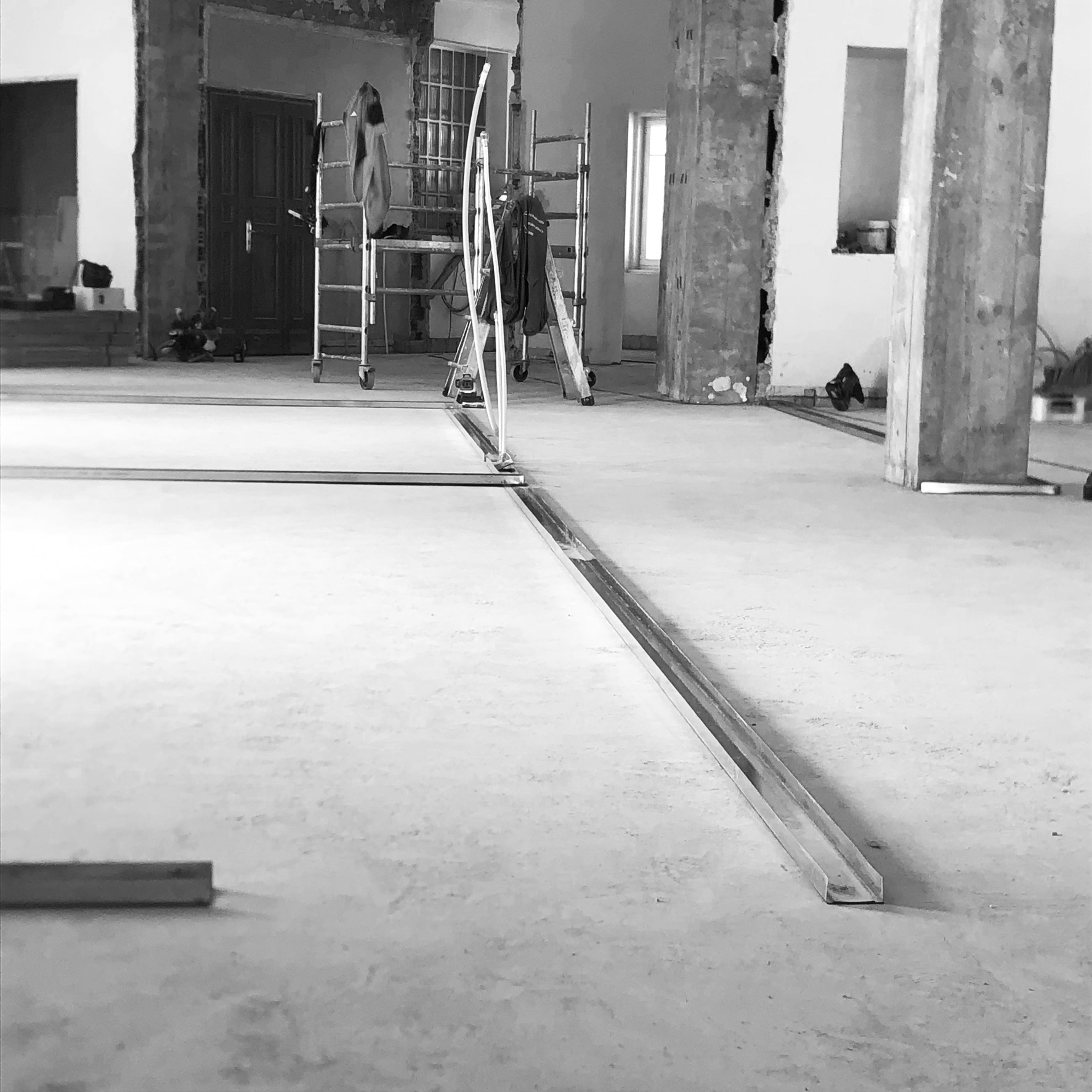 Estructura de hormigón puesta en valor durante la reforma