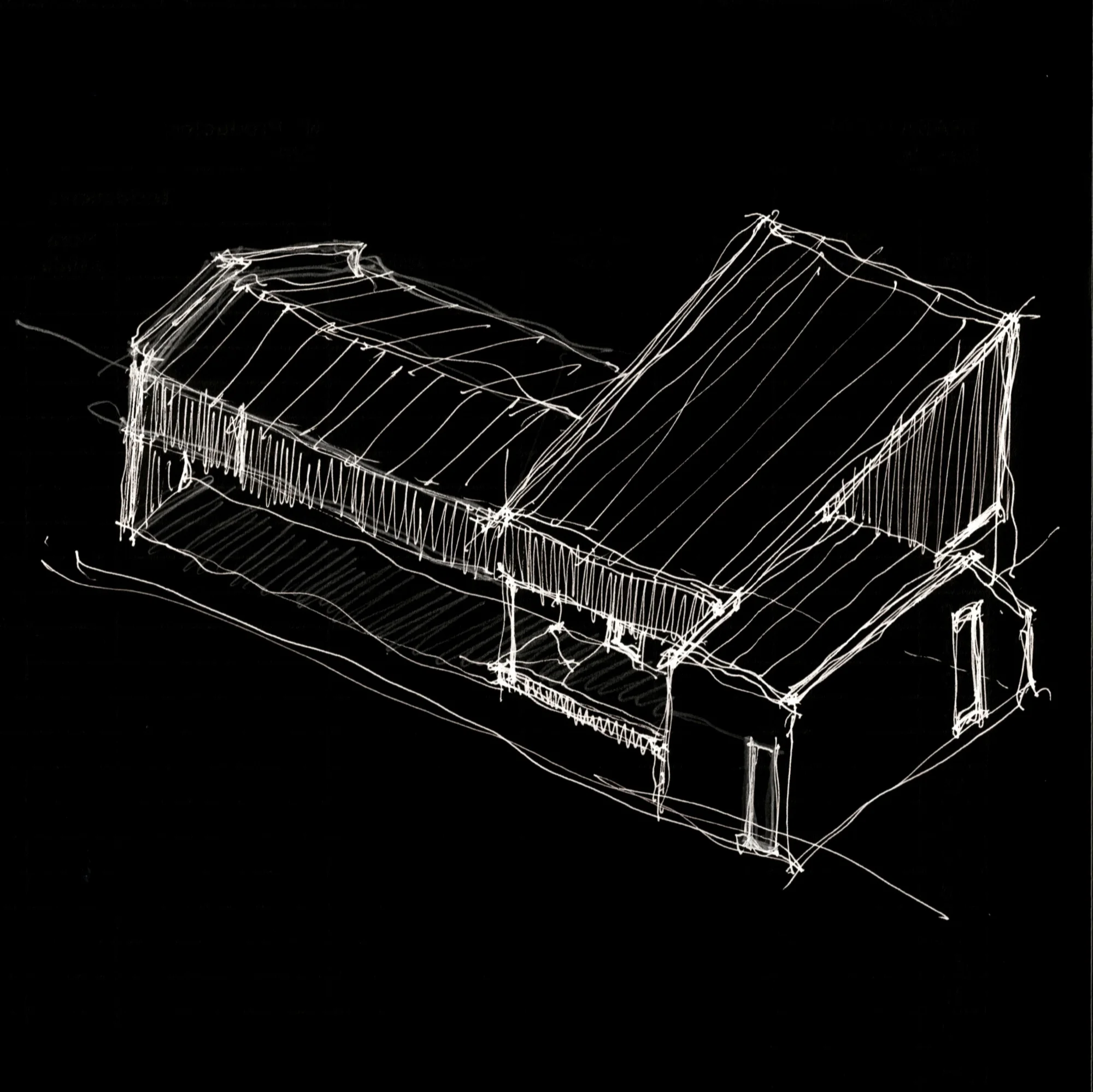 Croquis general de la vivienda en voladizo